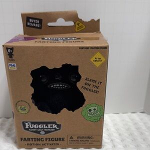 Fuggler Funny Ugly Monster Farting Figure - Black